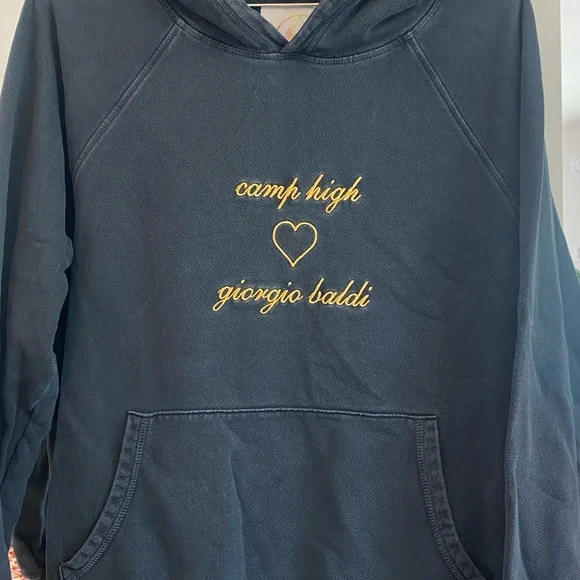 Camp High collective Giorgio Baldi Hoodie sweatshirt Medium Unisex Black rare